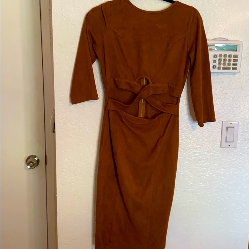 Suede dress